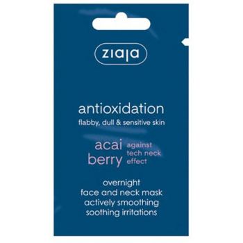 Maschera notturna per viso e collo a base di acai berry