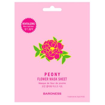 Masque visage à la pivoine