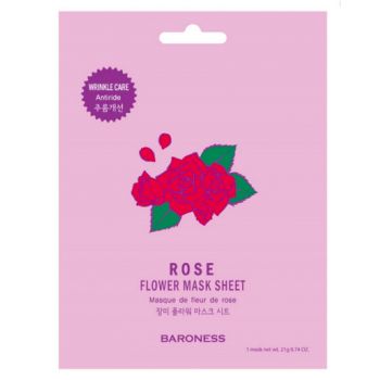 Masque visage à la rose