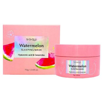 Masque facial de nuit à la pastèque