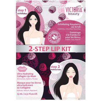 Kit lèvres à la framboise en 2 étapes Kit lèvres à la framboise en 2 étapes