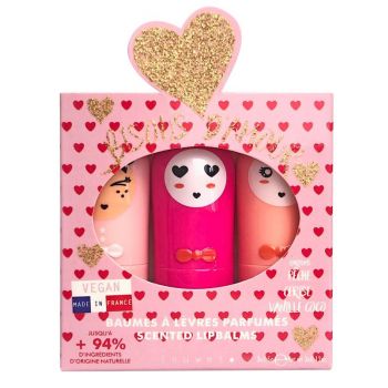 Coffret de baumes à lèvres Bisous Ultra Red