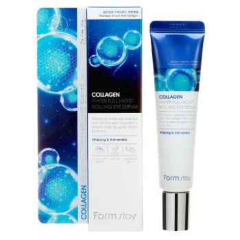 Sérum contour des yeux au collagène avec applicateur massant Sérum contour des yeux au collagène avec applicateur massant