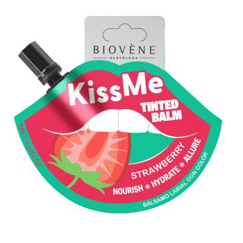 Kiss Me, balsamo per labbra alla fragola con colorante