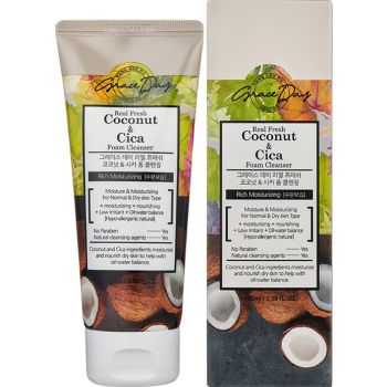 Mousse Nettoyante Real Fresh Noix de Coco & Cica