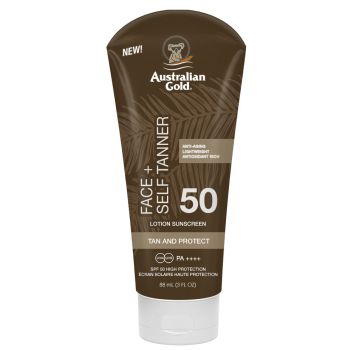 Protection Solaire Visage avec Autobronzant Face + Self Tanner