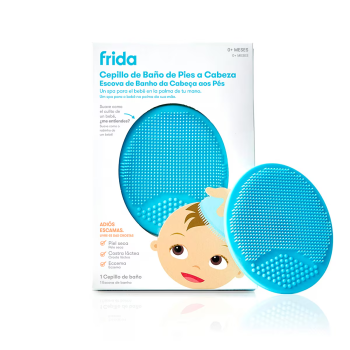 Brosse et Éponge de Bain en Silicone pour Bébés