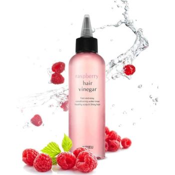 Aceto per capelli al lampone