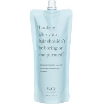 Maschera per capelli anti-crespo al cacao e alla malva di palude