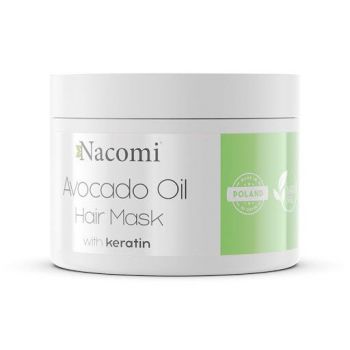 Maschera per capelli con olio di avocado e keratin