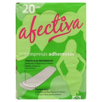 Serviettes hygiéniques adhésives