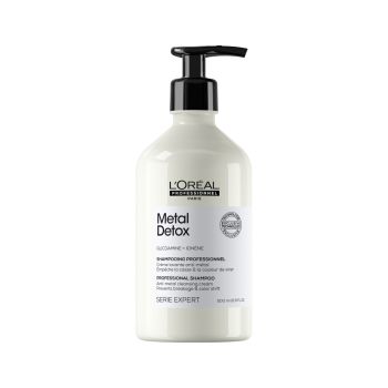 Serie Expert Metal Detox Shampoing sans Sulfates pour Cheveux Abîmés et Colorés