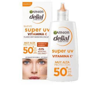 Delial Super UV Vitamine C SPF50+ Crème Fluide Visage Anti-Taches Delial Super UV Vitamine C SPF50+ Crème Fluide Visage Anti-Taches