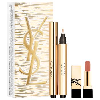 Coffret Touche Éclat Le Stylo 2 + Rouge Pur Couture Nude Muse