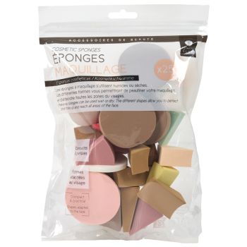 Set di spugne per make-up compatto e pratico Set di spugne per make-up compatto e pratico