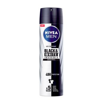 Men Black & White Invisible Original Deo Spray