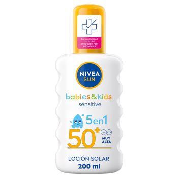 SUN Babies & Kids Sensitive 5 en 1 Spray Solaire SPF50+ 