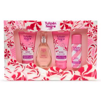 Coffret Kiss Tulipán Negro Fraise et Crème