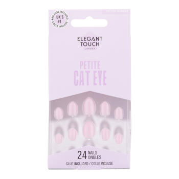 Petite Cat Eye Whimsical Wisteria Faux Ongles
