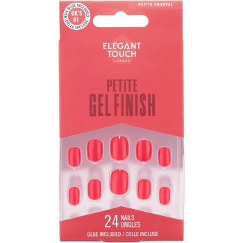 Petite Gel Finish Bitten Strawberry Faux Ongles