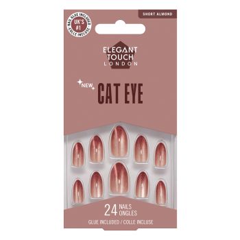 Unghie finte Cat Eye Glittering Chesnut Unghie finte Cat Eye Glittering Chesnut