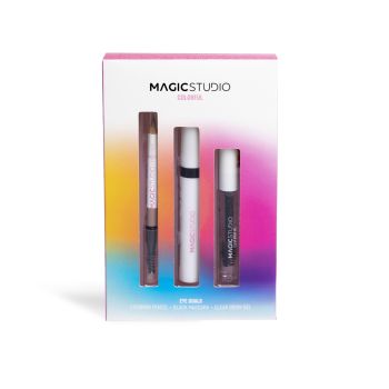Set di matita per sopracciglia + mascara + gel colorati per gli obiettivi degli occhi