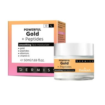 DERMISS POWERFUL Crema viso levigante con oro + peptidi