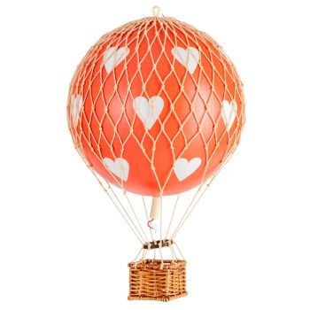 Montgolfière Moyenne Cœurs Rouges Montgolfière Moyenne Cœurs Rouges