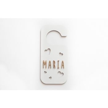 Piastra Pomo Porta Colore Bianco Cuori