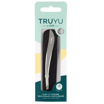 Pince à Épiler Pointe Biseautée avec Étui