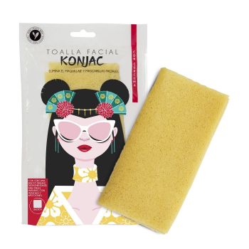 Serviette Visage Konjac au Curcuma Serviette Visage Konjac au Curcuma