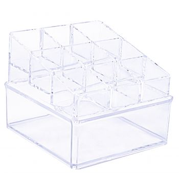 Organizzatore di cosmetici e make-up a 9 scomparti Organizzatore di cosmetici e make-up a 9 scomparti