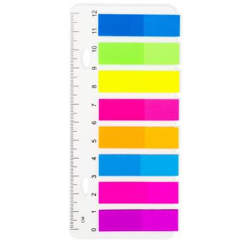 Set di punti pagina in plastica con righello Set di punti pagina in plastica con righello