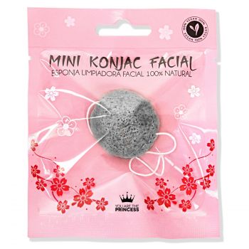 Mini spugna Konjac al carbone di bambù