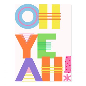 Party Oh Yeah biglietto di congratulazioni Party Oh Yeah biglietto di congratulazioni