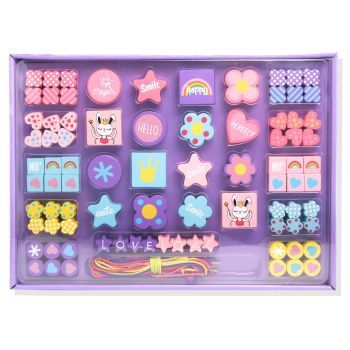 Set di perline in lettere e figure