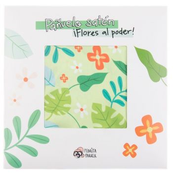 Sciarpa a fiori in raso