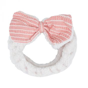 Turban de bain nœud rayé Turban de bain nœud rayé