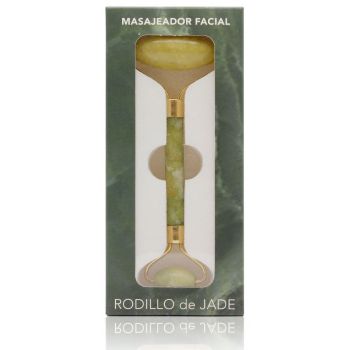 Masseur Visage Pierre de Jade à Double Rouleau