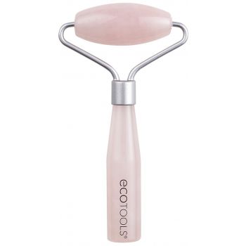Mini Rouleau Facial en Quartz Rose