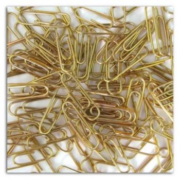 Set de 50 trombones dorés Set de 50 trombones dorés