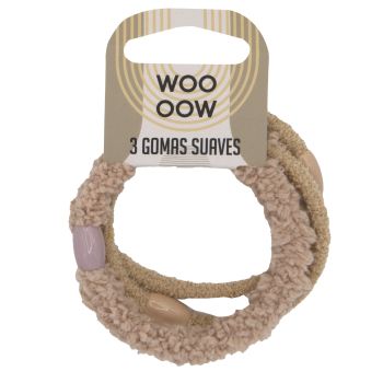 Set 3 soffici elastici beige Set 3 soffici elastici beige