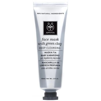 Masque Visage Nettoyant en Profondeur à l’Argile Verte Masque Visage Nettoyant en Profondeur à l’Argile Verte