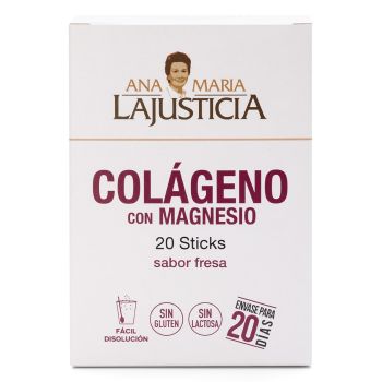 Collagene con magnesio al gusto di fragola