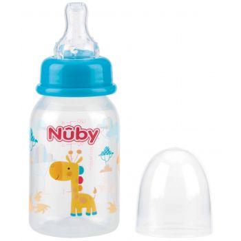 Biberon avec imprimé début flux lent 0M