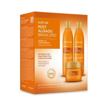 Pack Post-Lissage Brésilien Système de Maintenance Shampooing + Après-shampoing + Traitement