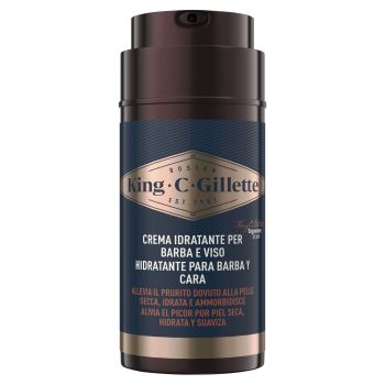 Crème Hydratante Visage et Barbe Gillette King C.