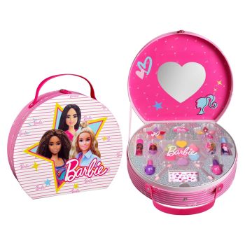 Valisette ronde de maquillage Barbie