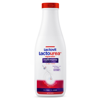 Gel doccia riparatore e rassodante alla lactourea