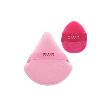 Houppette triangulaire pour poudres + mini houppette offerte Houppette triangulaire pour poudres + mini houppette offerte